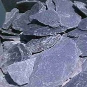 Flat Black 4 Inch Pieces of Slate rock